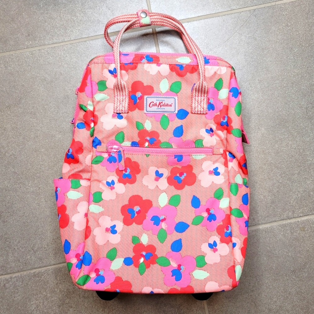 Cath Kidston Floral Framed Wheeled Travel Backpack